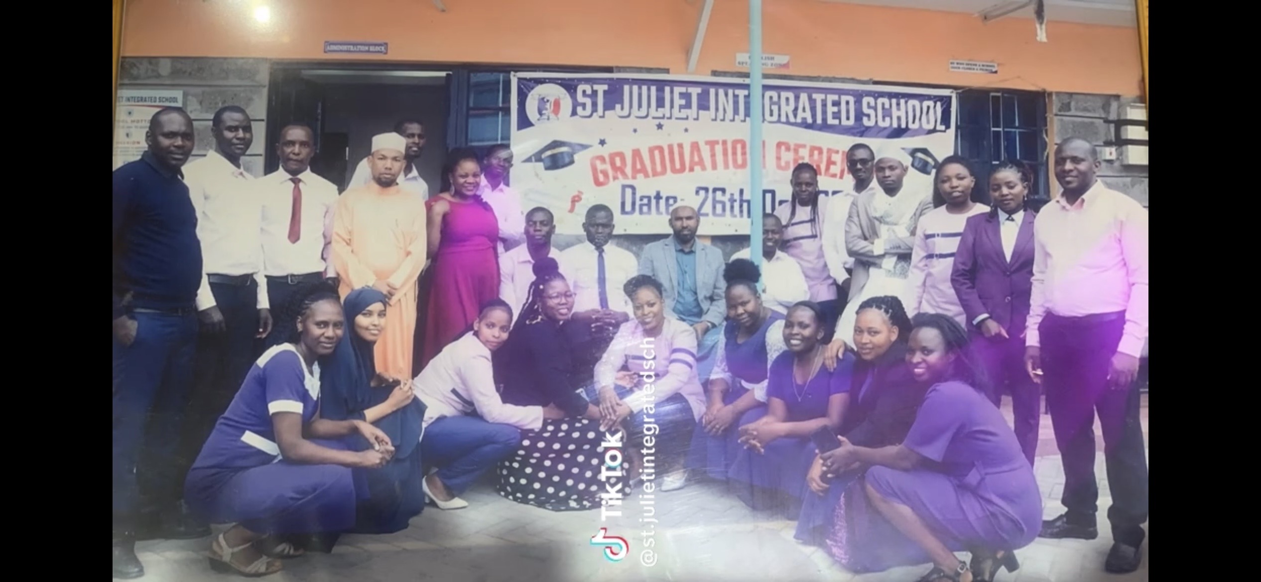 The St. Juliet Integrated School staff team gathered together
